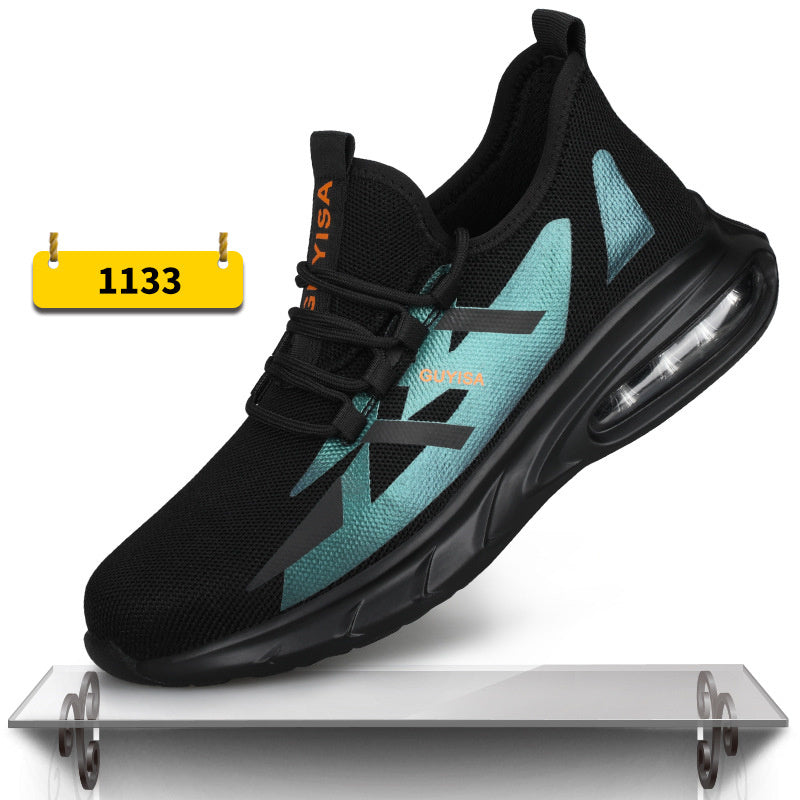 Indestructible Steel Toe Work Shoes Men Sneakers Fashion Air Cushion Safety Shoes