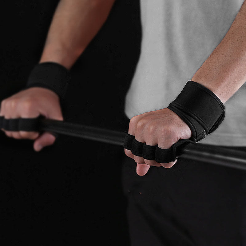Hand Holding Silicone Thick Sponge Fitness Gloves