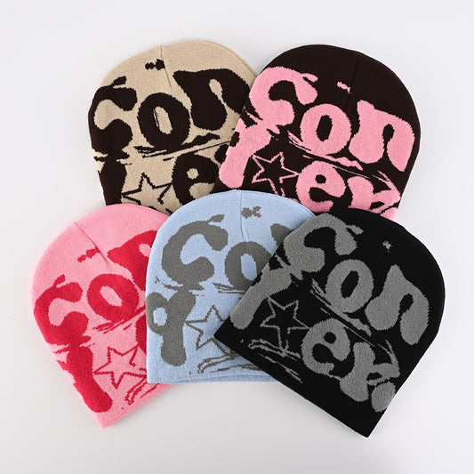 Men's Y2K Beanie Cap, Hip Hop 90s Fashion Decoration Warm Knitted Beanies Caps, Hats Unisex, Ideal Choice For Gifts