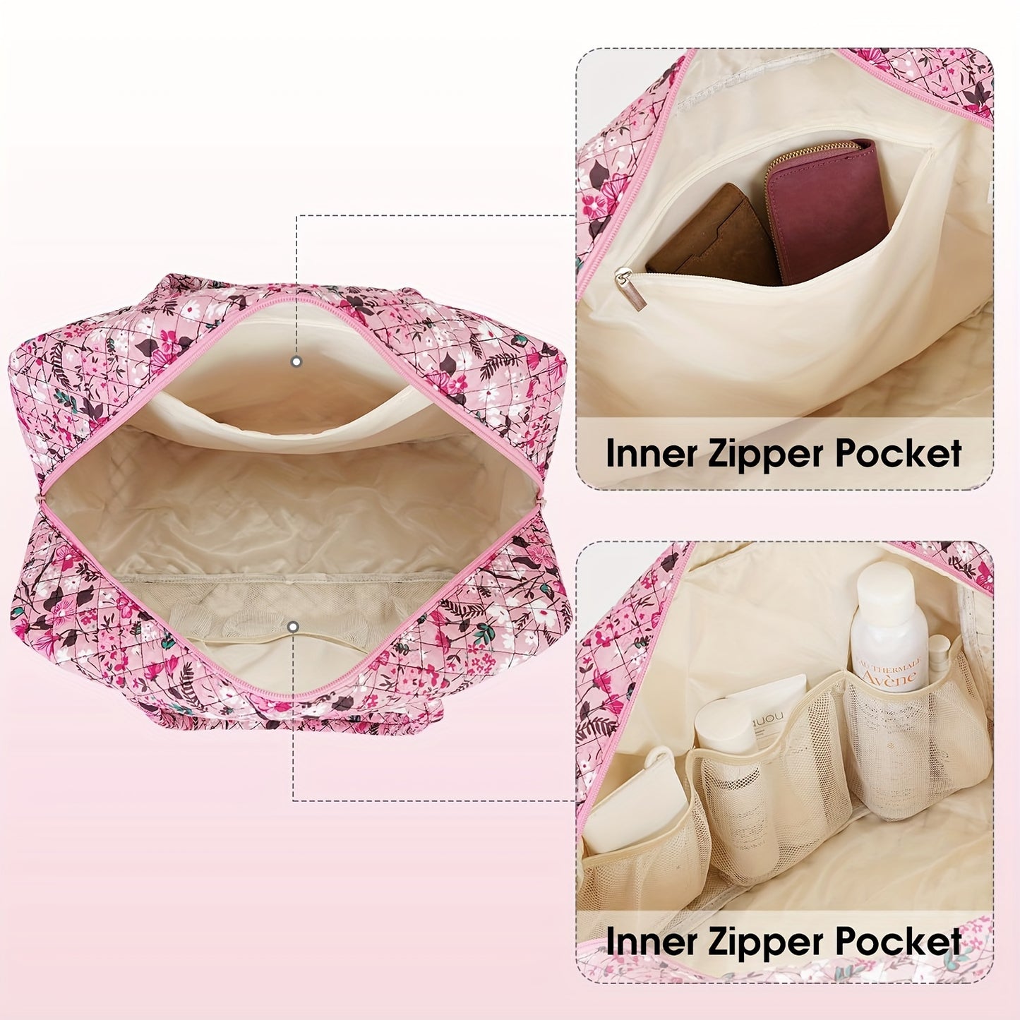 Travel Duffel Bags For Women And Girls Waterproof Gym Bag Laptop Carry-On Luggage Weekend Travel Organizer 25L