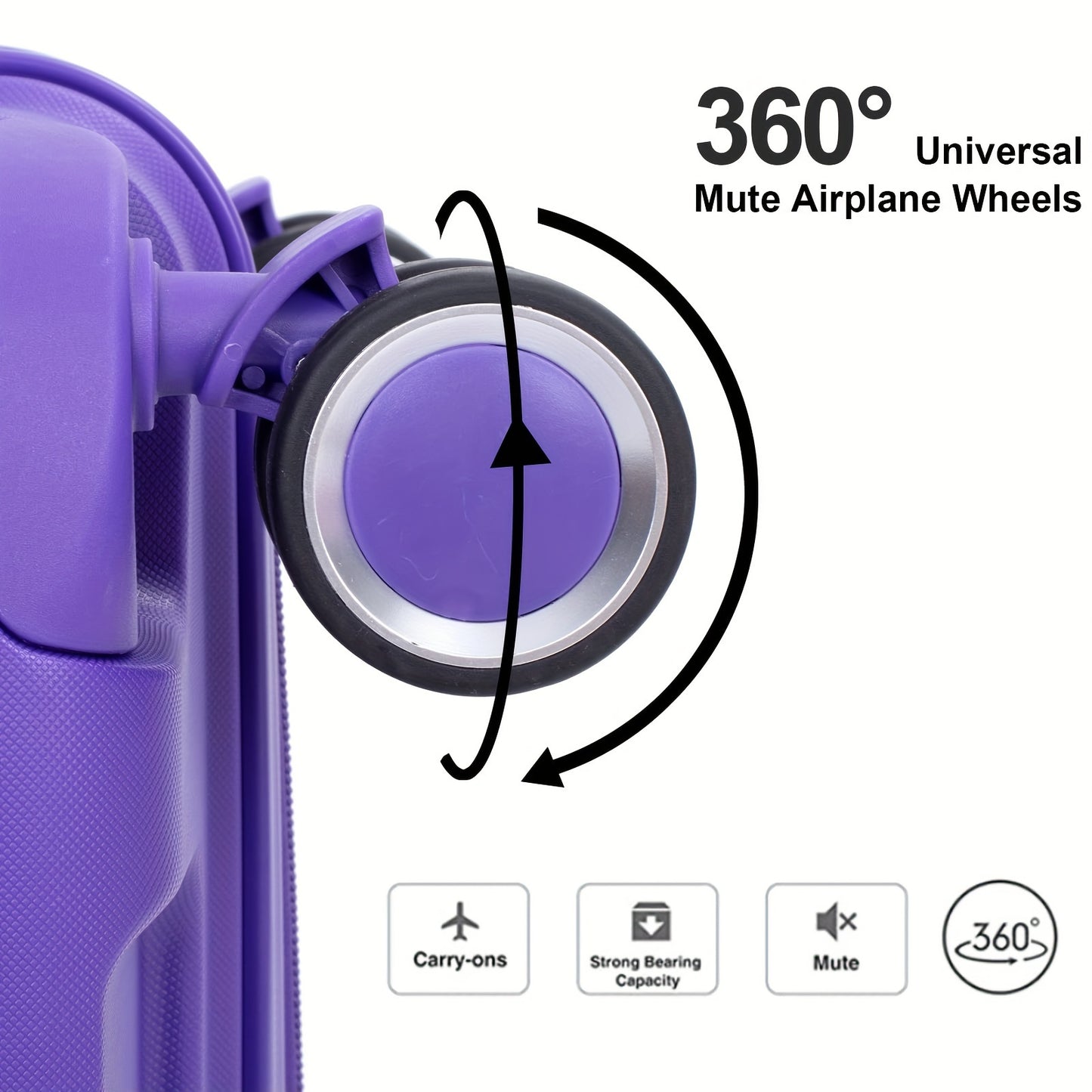 Tripcomp Luggage Sets 3 Piece Expandable Luggage With TSA Lock, Hardside Travel Suitcase Set With Double Spinner Wheels (20/24/28)