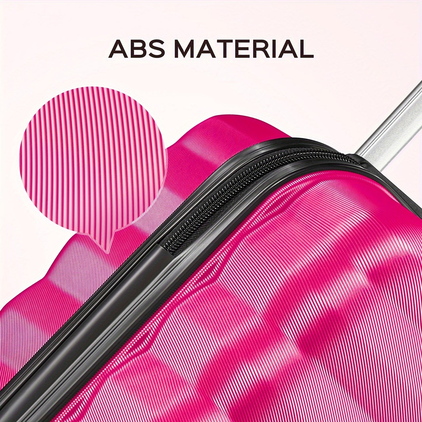 3-Piece Set Luggage (20"+24"+28") for Travel, Large Space and Elegant color, with Secure Combination Lock