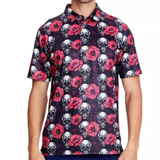 3D Printing European And American Men's Short Sleeve