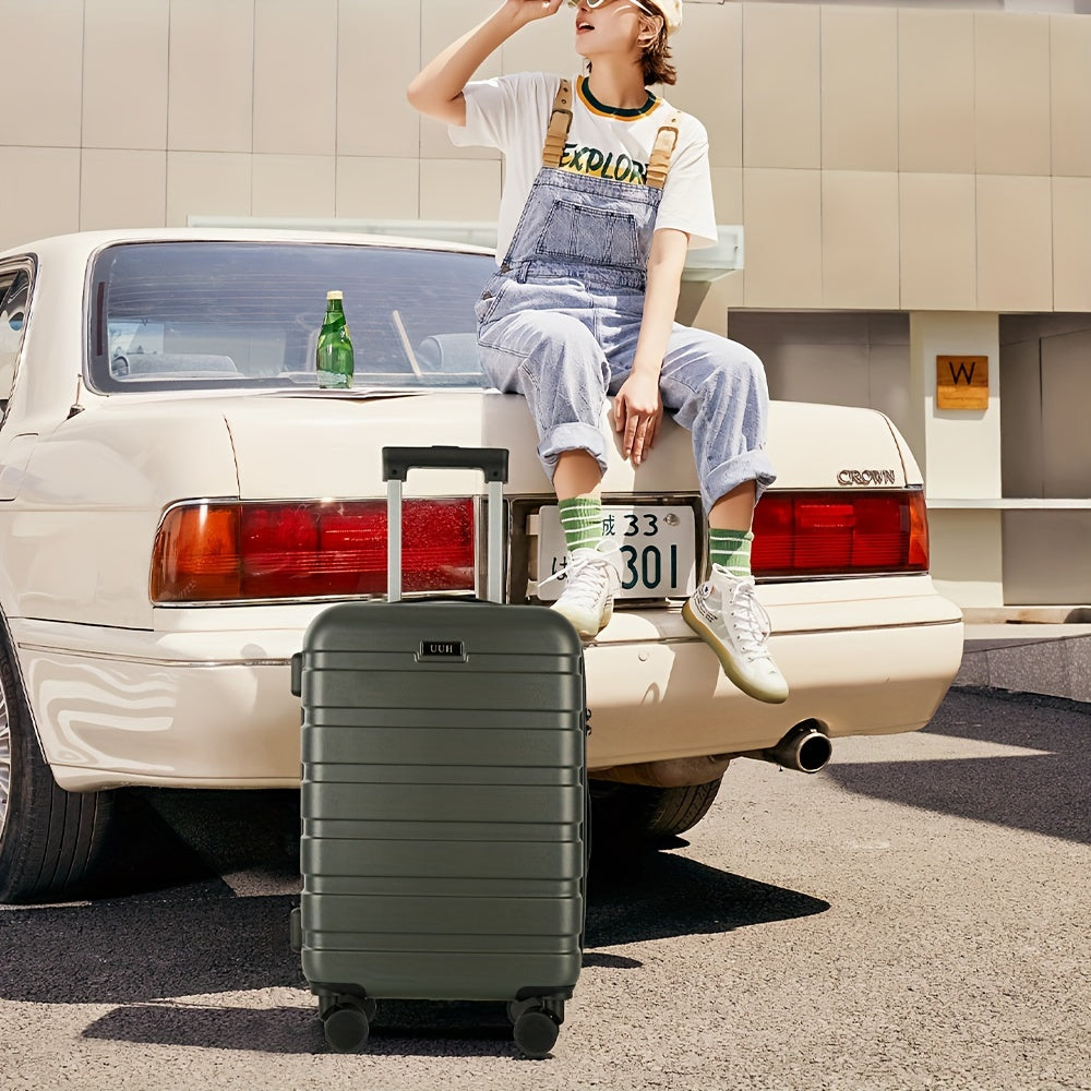 UUH 3PCS Suitcase Set, Lightweight Luggage with TSA Lock, 20/24/28 inch, Large capacity durable luggage, Waterproof Family Luggage Set