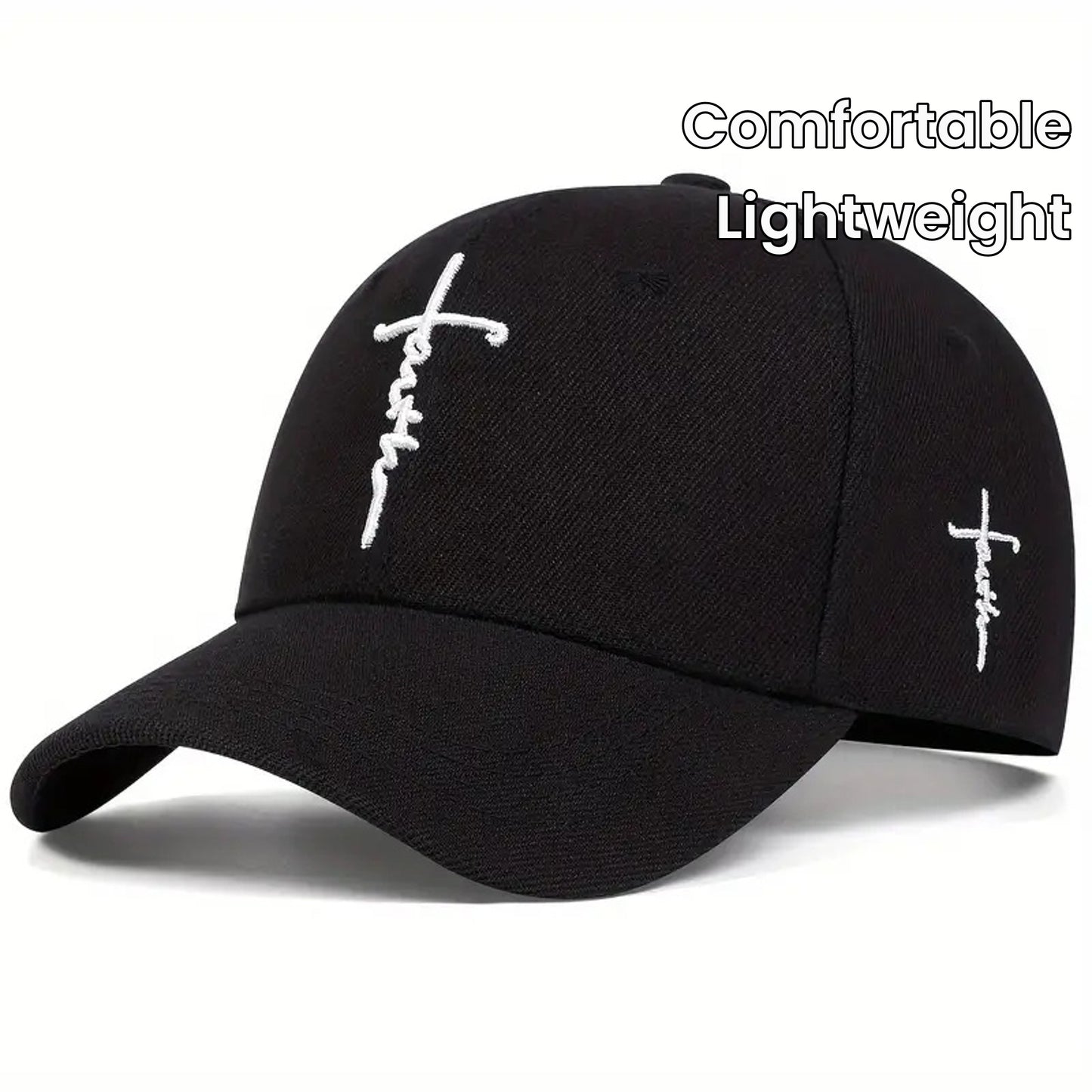 2-pack Unisex Baseball Caps, Stylish Cross Embroidered Duckbill Caps, Lightweight And Comfortable Baseball Caps, Suitable For Outdoor Sports And Casual Wear