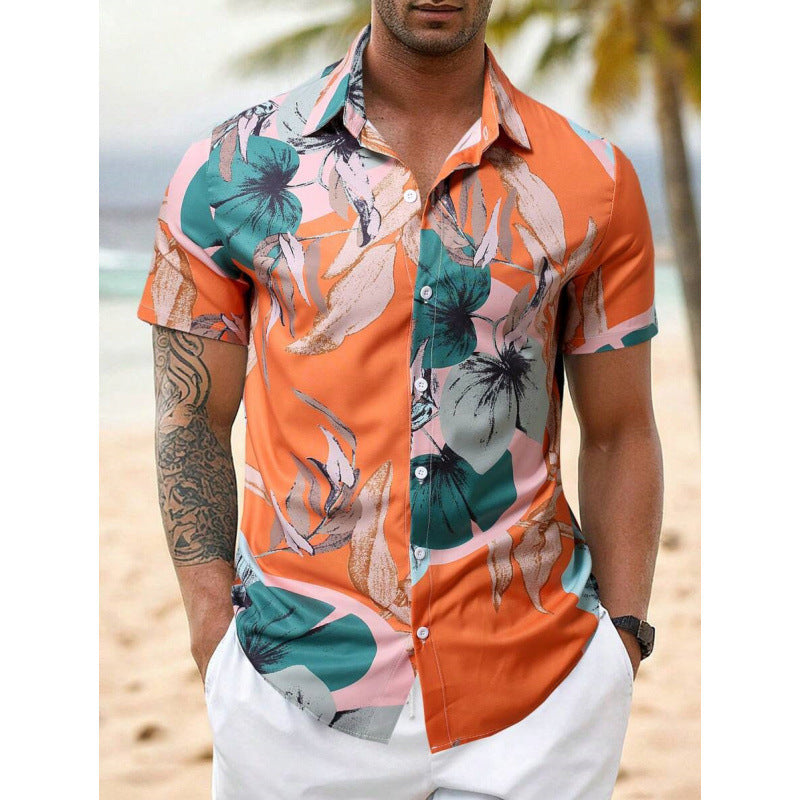 Men's Shirt 3D Printing Stitching Cartoon