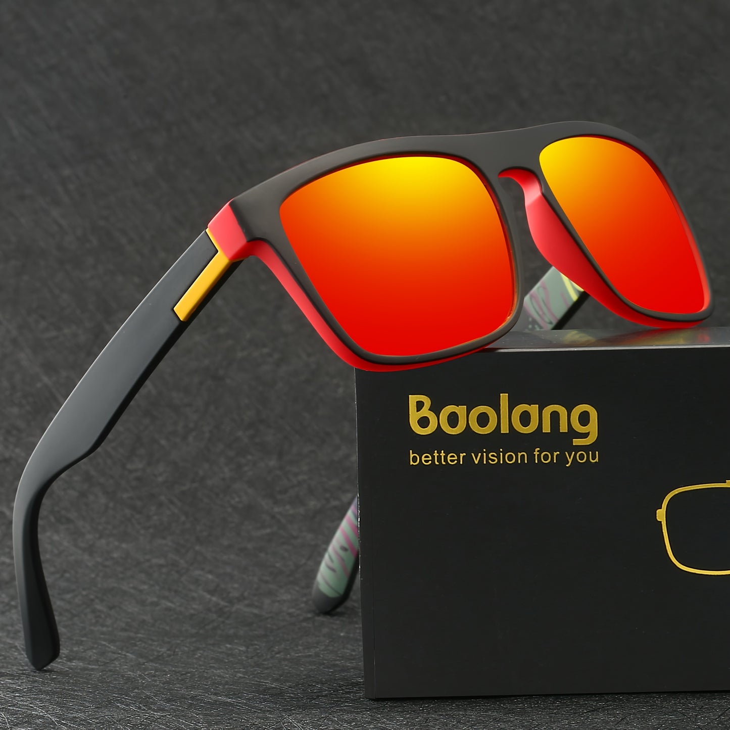 Baolang Elite - Premium Square Polarized Sunglasses with Cool Fantasy Design, Ideal for Men and Women, Casual, Business, Outdoor, Sports, Party, Vacation, Travel, Driving, Fishing, and Photo Prop - Perfect Gift Choice for Fri